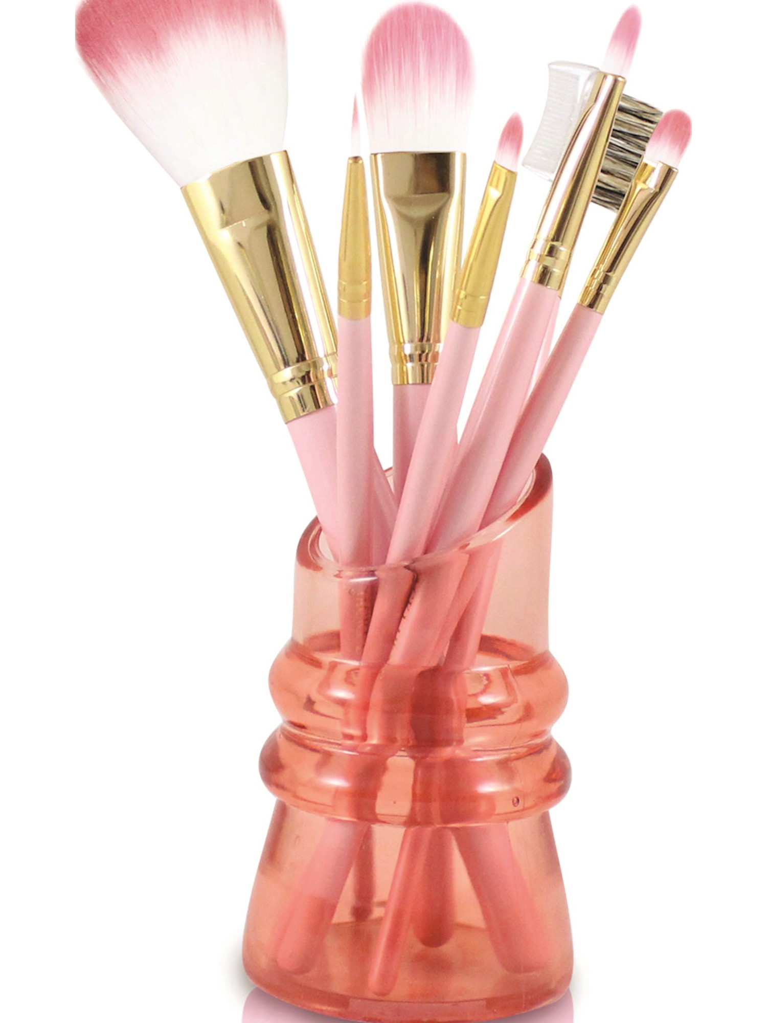 Royal Blossom Light Pink 7pc. Makeup Brush Set (2.6x2.6mm) Walmart