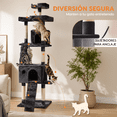 thumbnail image 3 of Torre Árbol Rascador Multinivel Poli Pets con Escalera Gris, 3 of 7