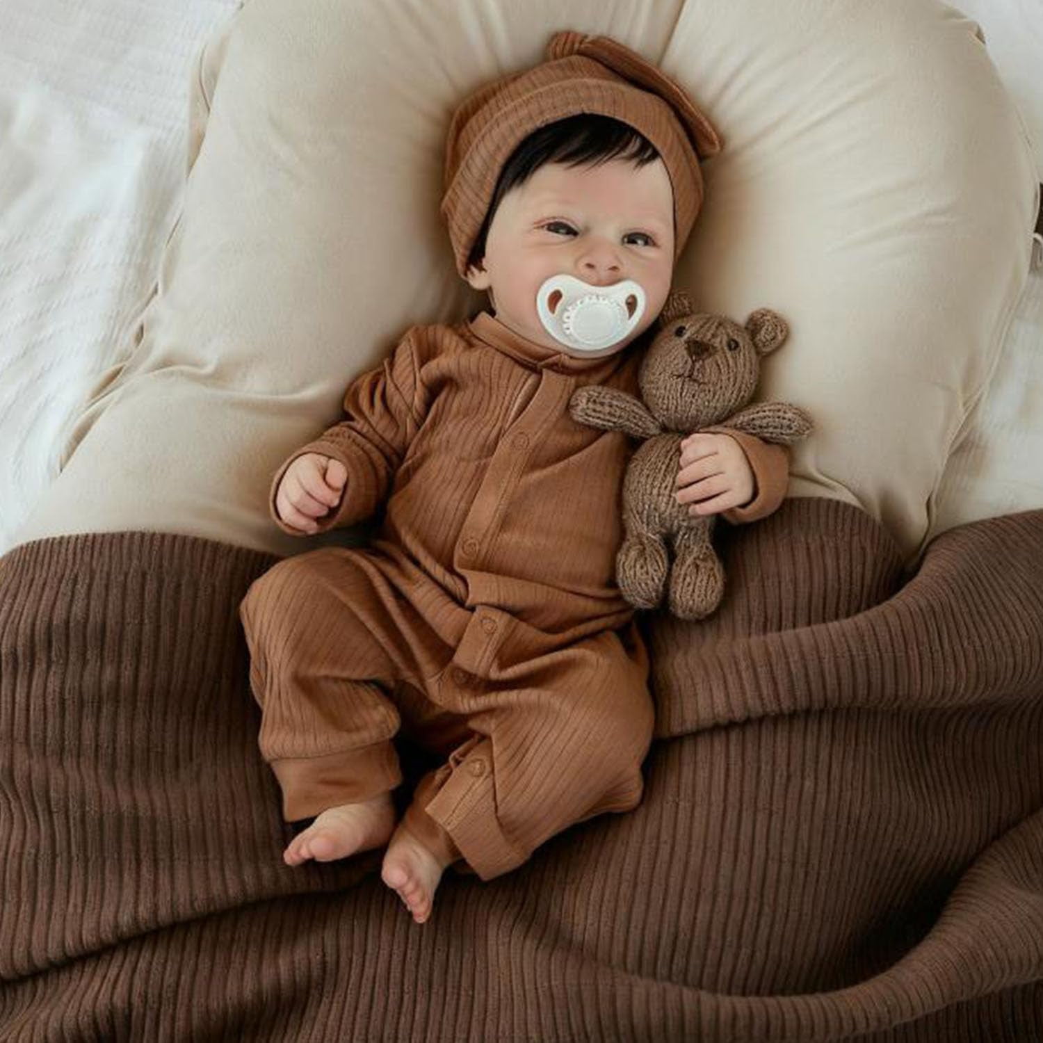 Anano Reborn Baby Dolls 18 Inch Realistic Newborn Sleeping Baby Dolls Girls That Look Real Lifelike Preemie Babies Alive Soft Silicone Reborn Infant Dolls