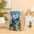 thumbnail image 4 of 12PCS Cartoon City Animal Themed Party Gift Bags with Handles, Kraft Paper Treat Bags for Kids Birthday Party, Candy Snack Favor Bags for Festivals and Celebrations, 4 of 5