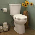 thumbnail image 4 of American Standard H2Option 2-Piece Porcelain Enamel 2-Flush Elongated Toilet in Linen, No Seat, 4 of 6