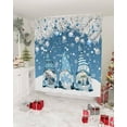 thumbnail image 2 of Christmas Gnome Shower Curtains for Bathroom Blue Fabric Shower Curtain Set, Xmas Merry Christmas Decoration Bathroom Decor Accessories with Hooks, Waterproof, 36x72inch - Winter Holiday Bath Curtains, 2 of 5