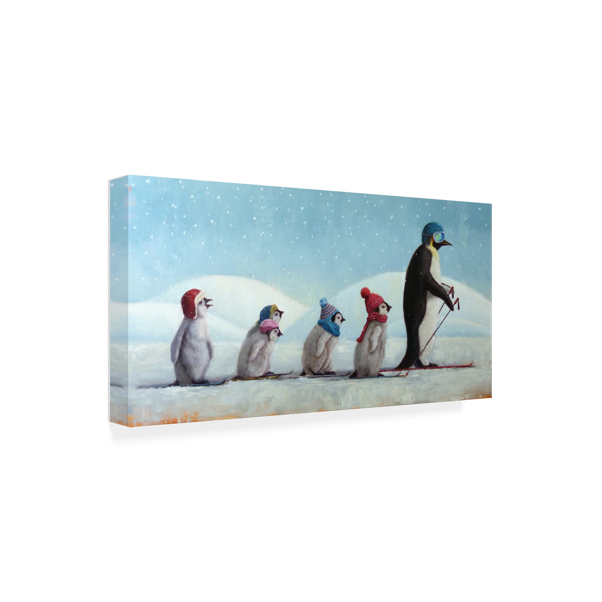 Trademark Fine Art 'Ski School' Canvas Art by Lucia Heffernan