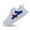 Blue, variant on Eashi Toddler Little Big Kid White Sneakers Skate School Walking Shoes for Boys Girls