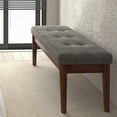 thumbnail image 4 of Banc moderne en velours, charbon d’époque, 4 of 7