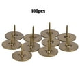 thumbnail image 1 of M Buder Clavos de Tapicería Decorativos Bronce Cian Cabeza Plana Redonda 19 mm / 0.75 inches 100 Piezas, 1 of 9
