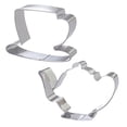 thumbnail image 2 of Joernso 2Pcs Teapot Tea Cup Set Cookie Cutter Stainless Steel Fondant Cake Mold Tool, 2 of 7