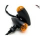 Krator Moto 2 pcs Noir Ambre Clignotants Feux Compatibles avec Suzuki Intrus Volusia VS 700 750 800 1400 1500 – image 1 sur 6