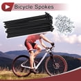 thumbnail image 2 of Unique Bargains 36 Set 12G Bicycle Spoke 12G Bike Wheel Spokes 45 Steel Black-121mm, 2 of 7