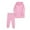Pink, variant on ameIAEA Toddler Kids Boy Girl Tracksuit Set 2 Piece Long Sleeve Hooded Sweatshirt Jogger Pants Outfit