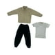 thumbnail image 4 of Ropa para figuras de acción a escala 1/6, disfraz de muñeca, trajes, ropa en miniatura para vestir, pantalones para muñecas masculinas de 12 pulgadas, Caqui, 4 of 8