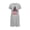 Gray, variant on Tnhcen Inclusive Plus Size Christmas Sleep Dress Cute Holiday Print Short Sleeve Round Neck Short Length Stretchy Polyester Spandex S-2XL for Every Body