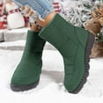 thumbnail image 6 of Gyexs Women's Snow Boots, Winter Shoes Women Size 9, Static Dissipative, Lace-Up, Cold Weather & Shearling, Moc Toe, Winter Clothes, Green, Size 10, 6 of 8