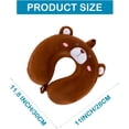 thumbnail image 2 of Kids Travel Pillow for Airplane, Road Trip, Car Seat - Neck, Chin Supporting - Memory Foam Insert and Cute Animal Plush Cover - Gift for Boys, Girls, 2 of 7