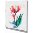 thumbnail image 2 of Tulipes Dessinées à la Main Rouges - Impression sur Toile Florale, 2 of 4