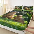 thumbnail image 4 of Erosebridal 3D Capybara Print Bed Sheets, Kids Boys Girls King Sheets, 4pcs, 4 of 5