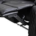 thumbnail image 4 of TAORUIFANG 3PCS SET Left Side Recliner Multifunctional Sofa Set Dark Breathable Semi PU Leather Living Room LED Lighting USB Charging Cup-Holder, 4 of 7
