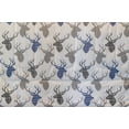 thumbnail image 2 of Lintex Stag Head Deer Animal Print Cotton Flannel Comforter Set, Full/Queen, Gray, 2 of 3