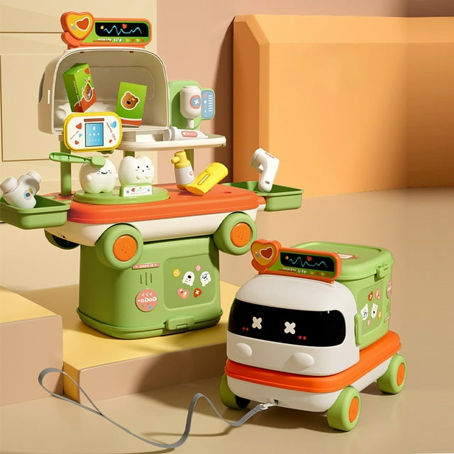 Children's DIY Toy Set, Kitchen Tool Pretend Game Tools, 17pcs Accessories Including Stove Pan Food, Promotes Role-Play Practical Skills, 3-8 Years Gift