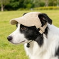 thumbnail image 7 of Dxssxc Corduroy Dog Hat, Adjustable Pet Baseball Cap for Small Dogs & Cats, Summer Sun Protection Visor, Breathable Puppy Accessory for Outdoor Walks & Photos, XL Size, 7 of 7