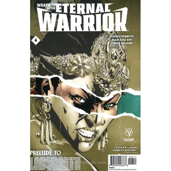 Wrath Of The Eternal Warrior #6A VF ; Valiant Comic Book