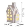 thumbnail image 3 of Ceramic Houses With LED Lights Glowing Tabletop Decor Village Set Scene Prop For Party And Celebrations, 3 of 8