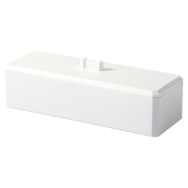 Wosthever Caja de almacenamiento de cosméticos, estuches de joyería desmontables multifuncionales, soporte de escaparate portátil a prueba de polvo, Almacenamiento y organización del hogar Blanco Wosthever HA079820-01