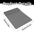 thumbnail image 3 of Silicone Grill Mat for Utensils,BBQ Spatula and Utensil Holder with Drip Pad,Silicone Grill Mat Compatible with Griddle,Heat Resistant Non-Slip Griddle Tools Mat for Outdoor Kitchen Counter,Gray, 3 of 7