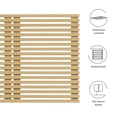 thumbnail image 5 of Wall Mount Headboard, Queen Size, Brown Oak, Wood, Mid Century Bedroom, Modern Contemporary HB35758, 5 of 7