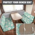 thumbnail image 3 of Pzuqiu Daisy Print Rv Dinette Cushion Cover Easy Install Camper Cushions Cover Lightweight Couch Cushion Slipcovers for Rv Camper Car Bench Seats (1 Backrest Covers & 1 Bench Covers), 3 of 6