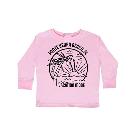 

Inktastic Summer Vacation Mode Ponte Vedra Beach Florida Gift Toddler Boy or Toddler Girl Long Sleeve T-Shirt