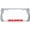 Chrome/Red, variant on Aloha Hawaii Hibiscus Floral Flowers Design Palm Tree Heavy Duty Metal License Plate Frame Auto License Plate Frame/Car Accessories (Black/Yellow)