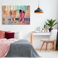 thumbnail image 3 of Stupell Industries Girls in Cowboy Boots People Painting Wrapped Canvas Art Print Wall Art, 45 x 30, 3 of 8