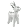 thumbnail image 3 of Northlight Sleek Ceramic Standing Moose Christmas Figurine - 7" - Silver Finish, 3 of 5