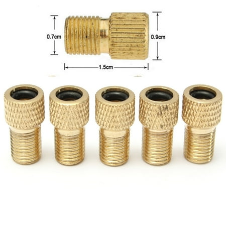 10 Pcs Converter Presta to Schrader Bicycle Bike Valve Adaptor Tire