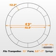 thumbnail image 2 of Exacme Thick Trampoline Pad 13 Foot with Opening, Replacement Spring Cover Safety Frame Pad, Storage Bag (Blue), 2 of 8