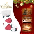 thumbnail image 7 of SKYSONIC Summer Strawberry Christmas Stockings Personalized Large Christmas Stocking Cute Snowflake Stockings 18 Inch Xmas Stocking for Xmas Decorations and Holiday Family Party Decor Xmas Gifts, 7 of 7