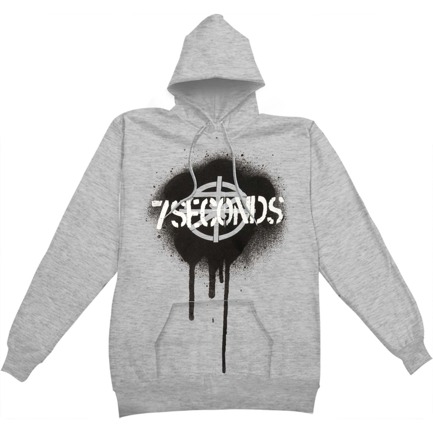 black and white paint drip hoodie
