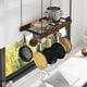 thumbnail image 2 of Organizador de Sartenes y Ollas de Pared para Cocina, Estante Organizador de Utensilios, Platos para Hogar, Restaurante, Estante de Ollas y Sartenes con 12 Ganchos Industrial Retro, 67 x 33cm, 2 of 9