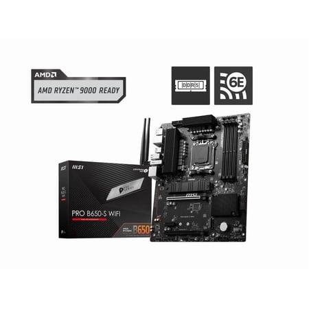 MSI PRO B650-S WIFI Socket AM5 DDR5 ATX Desktop Motherboard PROB650SWIFI