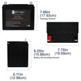 thumbnail image 2 of ML-U1 12V 200CCA Battery for Columbia MTD Inc. 760 Lawn Tractor Mower, 2 of 6