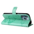 thumbnail image 4 of TECH CIRCLE Embossed Butterfly Case for 2022 iPhone 14 Pro (6.1") - Protective Foldable Stand Flip Case (Green), 4 of 6