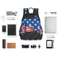 thumbnail image 6 of Balery Shark With USA Flag Lightweight Backpack for Men and Women - Durable and Water-Resistant, Ideal for School, Work, Travel, and Everyday Use, 6 of 9
