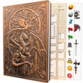 thumbnail image 1 of Diario DnD First Reign con dragón 3D y tapa dura con stickers, 1 of 7