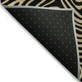 thumbnail image 4 of HomeRoots 599788 9 x 12 ft. Black & Beige Abstract Washable Indoor & Outdoor Rectangle Area Rug, 4 of 5