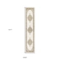 thumbnail image 4 of 2' X 10' Beige And Ivory Oriental Power Loom Runner Rug, 4 of 4
