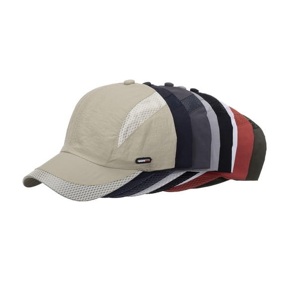 Mens Folding Outdoor Hat Running Hat Mesh Sports Baseball Cap for Men Women Breathable Adjustable Sun Hat with Visor for Outdoor Travel QURATI Jn One Size