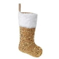 thumbnail image 2 of Dserhfy Christmas Sock White Long Plush High Gloss Sequins Bright Color Large Size Festival Prop Reusable Xmas Tree Ornament Kid Gifts Bag Pendant for Festival, 2 of 8