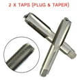 thumbnail image 1 of 10mm x 1mm Cône Métrique et Plug HSS Robinet M10 Pas Machine Robinet Outil de Forage, 1 of 11