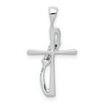 thumbnail image 3 of 14K White Gold Charm Pendant Diamond Round .01Ct., 3 of 4